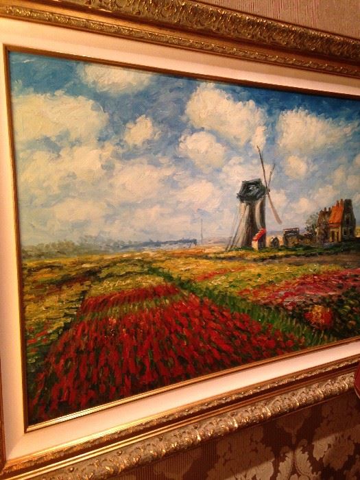 Outstanding tulips & windmill art