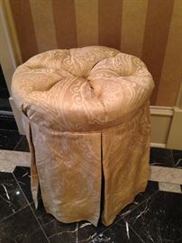 Upholstered vanity stool