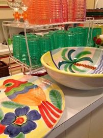 Fun and colorful serving pieces
