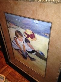 "Children Playing on the Beach" by Mary Cassett