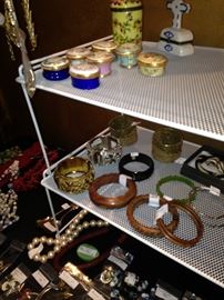 More jewelry and hinged boxes