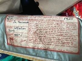 Large antique tapestry  from 1925