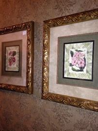 Coordinating framed and matted art