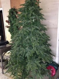 Large artificial Christmas tree