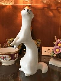 Pottery  / porcelain white polar bear made in USSR
