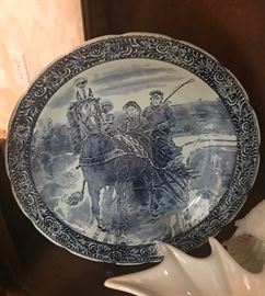 Delft charger wall plaque
