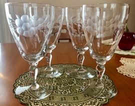 Vintage wine glasses