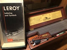 K & E Leroy Lettering and Symbols Set, vintage
