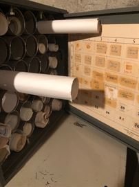 1950s StakTube horizontal roll filing cabinets