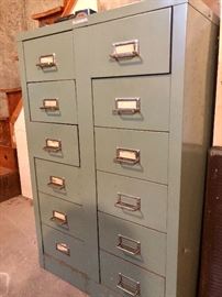 1950s Steelmaster Art Steel Company metal 12 drawer storage cabinet