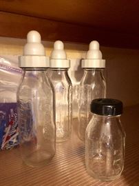 Glass baby bottles