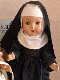Vintage nun doll