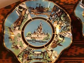 Vintage Walt Disney ruffled plates