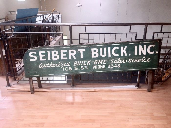 Painted 1930s GMC truck sideboards BUICK dealership advertising