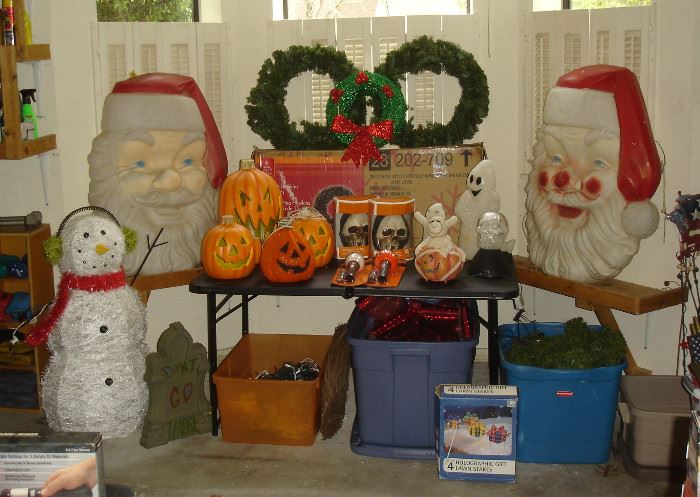 Christmas, Halloween decorations