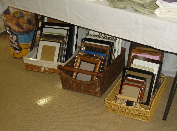 It wouldn't be an estate sale without the picture frames!
