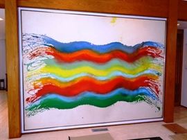 Pat Lipsky (American, b. 1941) "Magic No.59", Acrylic on Canvas, 87" x 117"