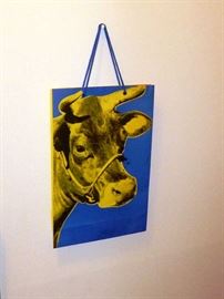 Andy Warhol "Cow" Shopping Bag included with purchase of Screenprint