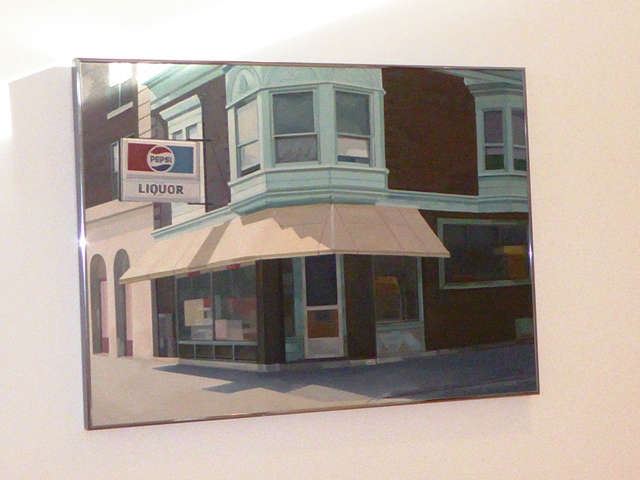 Robert Gniewek (American, b. 1951) "Storefront", Oil on Canvas, 26" x 35 1/2"