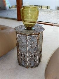 1900's Syrian Inlaid Mother of Pearl & Teakwood Tabouret - 1 of 5 available