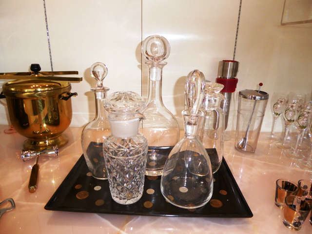 Crystal Decanters by Steuben, Waterford, etc.