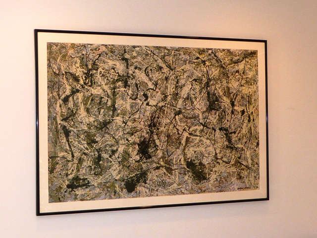 Jackson Pollack framed Print.