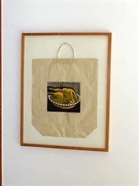 Roy Lichtenstein (American, 1923-1997) "Turkey Shopping Bag" Screenprint, Signed in ink