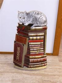 Piero Fornasetti Umbrella Stand - "Cat on Book, Gatto Su Libri"