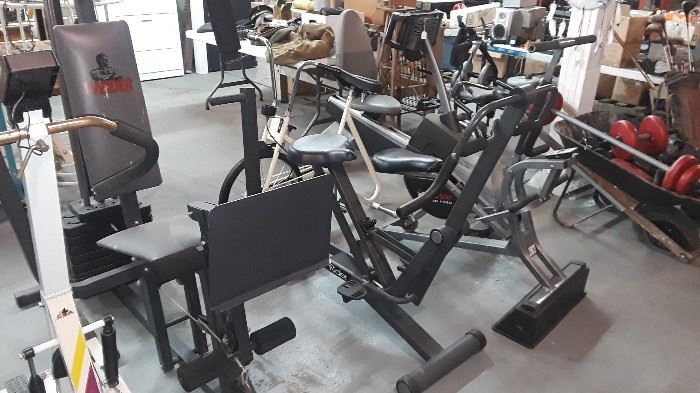 Exercise Equipment and free weights