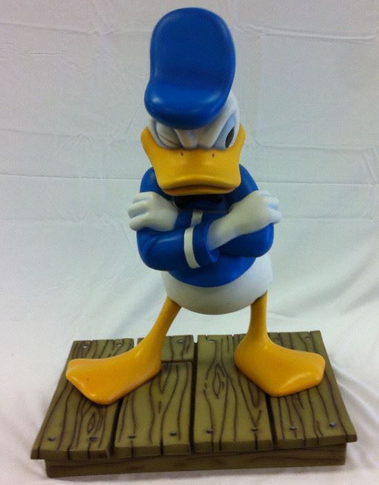 Hand Numbered Donald Duck Statuette  approximately 32" tall