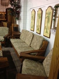Vintage Solid Pine Living Room Furniture