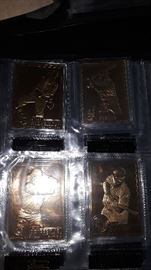 Danbury Mint 24 Karat Gold Baseball Cards