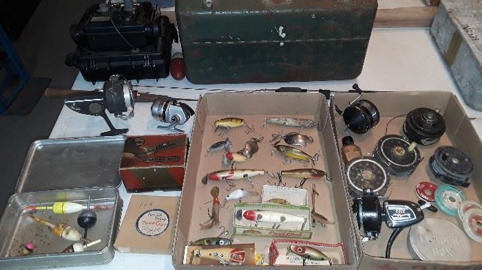 Antique Lures and reels