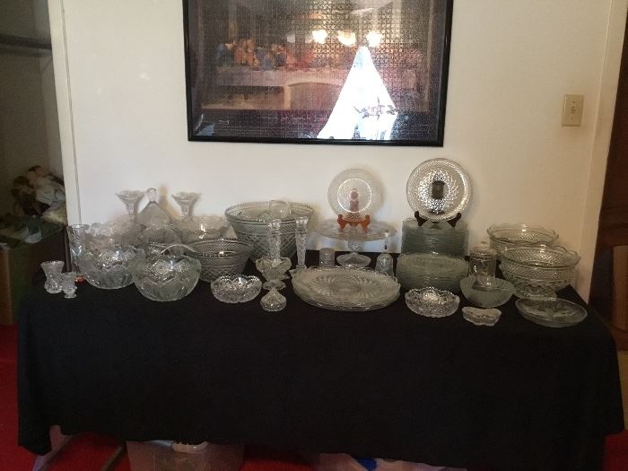 Leaded Crystal, Punch Bowls & Glass Ware
