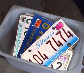 Vintage License Plates