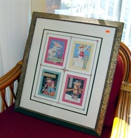 Mary Engelbreit, Lithograph, Limited Edition Print, Signed, Four Seasons