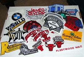 1990's, Embroidered Patch, Patches, Chicago Bulls, Fleetwood Mac, James Taylor, Security, Comisky Park, BMW, Rose Bowl, Trucking, Auto Wrecker