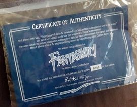 FANTASMIC, Lithograph, Print, Signed, 368 of 1000, Limited Edition Disney, Charles Boyer, Certificate Authenticity