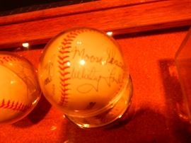 Yankee greats baseballs signed  Mantle, Berra, Ford, Larsen, Nettles, Bauer, and more. All signed by person at Fantasy Camp 1998