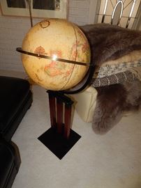 Replogle Globe on Wood/Metal Stand