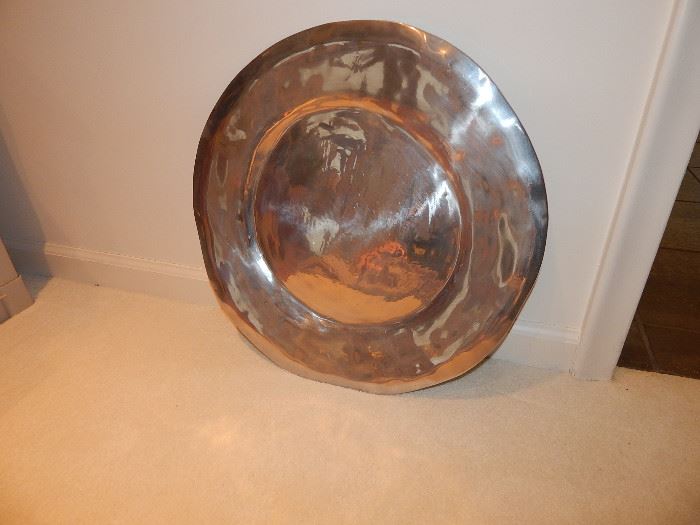 Donna Karan "Exquisite" Metal Serving  Platter..orig $275