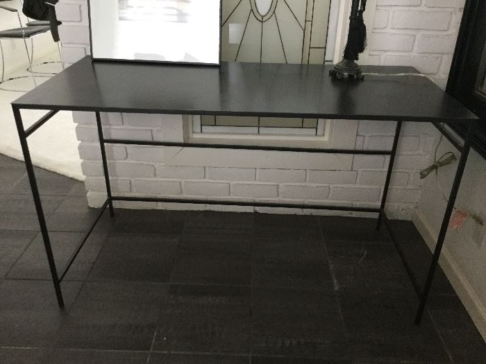 (2) Available....Metal Desk w/Iron Legs