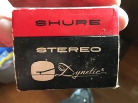 Talk about a find! This is a Shure Stereo Dynetic cartridge M55E in the original box!