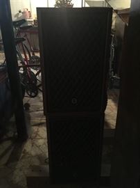 Sorry -- didn't realize my flash didn't work -- This is a set of BSR stereo speakers.