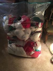 Don't worry -- these vintage Hudson's Santa Bears have been freed to roam to an upstairs bedroom -- all in mint condition!