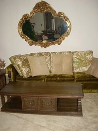 Couch, Coffee Table, Cushions (the mirror sold Friday)