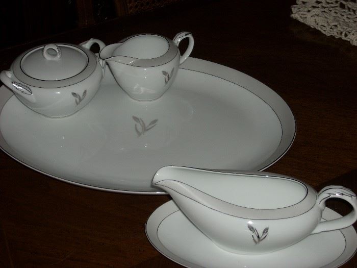 Serving pieces  (also includes a round and an oval serving bowl)     Anita is the pattern 