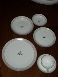 7 piece place setting for 11 plus  (Place setting includes: Dinner Plate, Bread and Butter Plate, Dessert Plate, Fruit Bowl, 'Salad' Bowl, Cup, Saucer)  Anita is the pattern