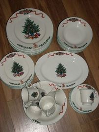 One of the Christmas Dish sets