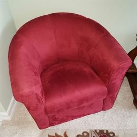 Beautiful Red Club Chair by Italsofa